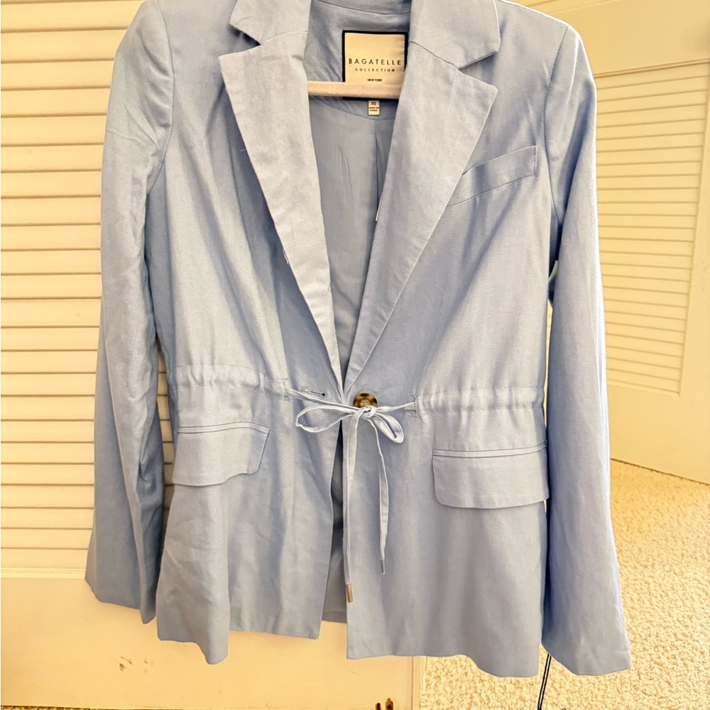 Bagatelle Women's Sky Blue Suit Jacket